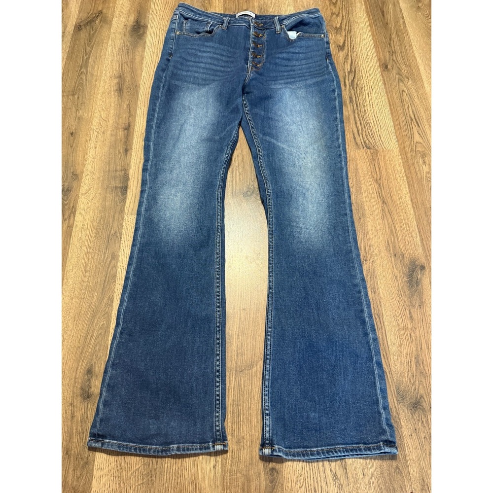 Vigoss Jeans, Women's Size 32, Blue, Denim, Button Fly, High Rise, Ace Boot Cut